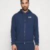 EA7 Emporio Armani Tennis Club Hoodie Light - Sweatjakke - Navy Blue -Gant shop f29c951621bf4f3c91ae95c462189fa6