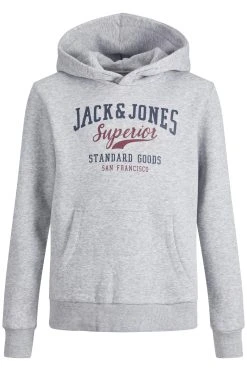Jack & Jones Junior Elogo- Hoodie - Light Grey Melange -Gant shop f3abcf953ac042bb9482b84e2afd51f6 scaled