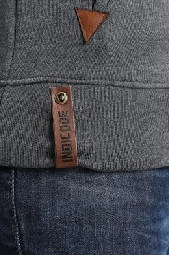 Indicode Jeans Dyott - Hoodie - Navy Mix -Gant shop f4011668579e49b8b314ddae5433c635