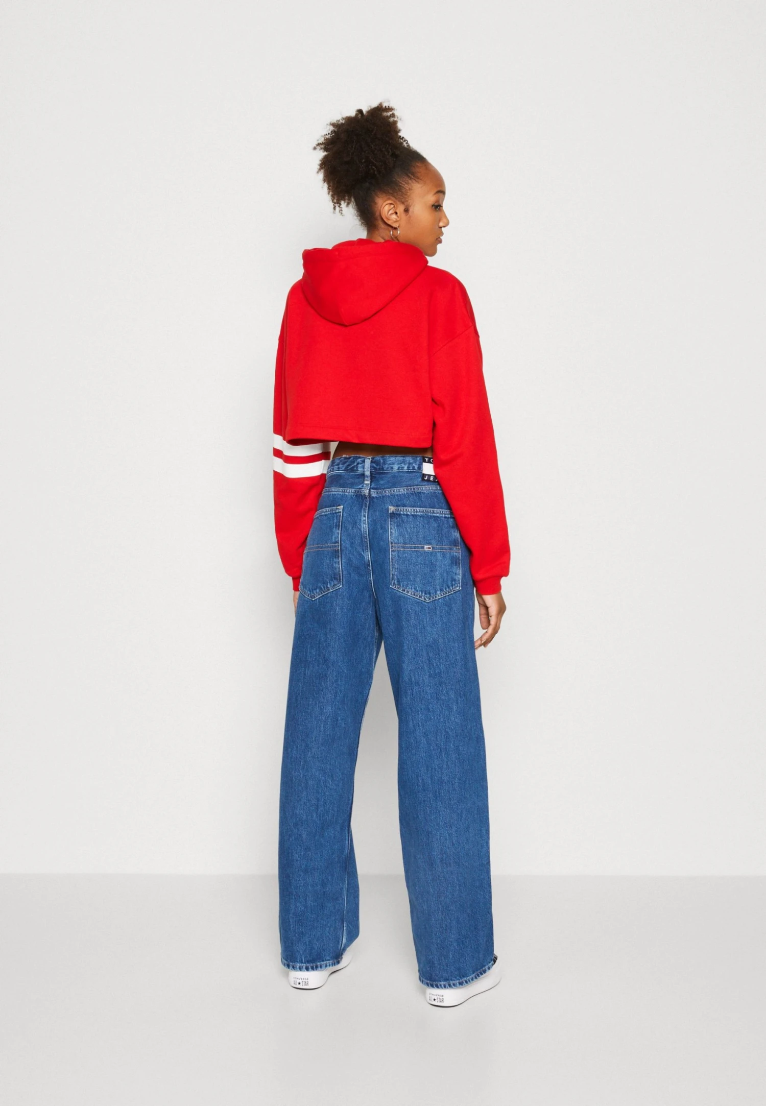 Tommy Jeans Letterman Flag Hoodie - Hoodie - Deep Crimson 5 Tommy Jeans Letterman Flag Hoodie - Hoodie - Deep Crimson - Bilde 3