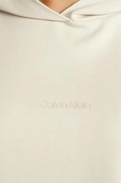 Calvin Klein Micro Logo Hoodie - Sweatshirt - White Clay -Gant shop f72c42ce9c084923941622776e8d1dec scaled