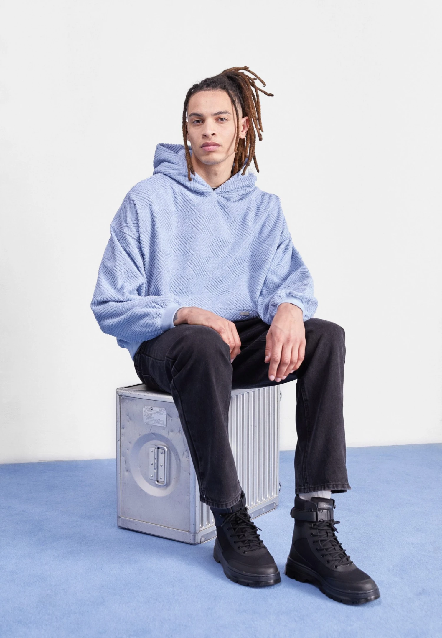 WRSTBHVR Fred Hoodie Unisex - Hoodie - Subdued Blue 4 WRSTBHVR Fred Hoodie Unisex - Hoodie - Subdued Blue - Bilde 2