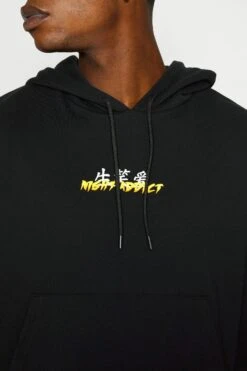 NIGHT ADDICT Mss N Dhal - Hoodie - Black -Gant shop f9aa7e9bec08481ab578a79b4398196d scaled