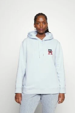 Tommy Hilfiger Curve Monogram Hoodie - Sweatshirt - Breezy Blue