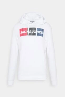Jack & Jones Ecorp Logo Noos - Hoodie - White -Gant shop faf83874983e453cbe1c8dc1b841e5ff scaled