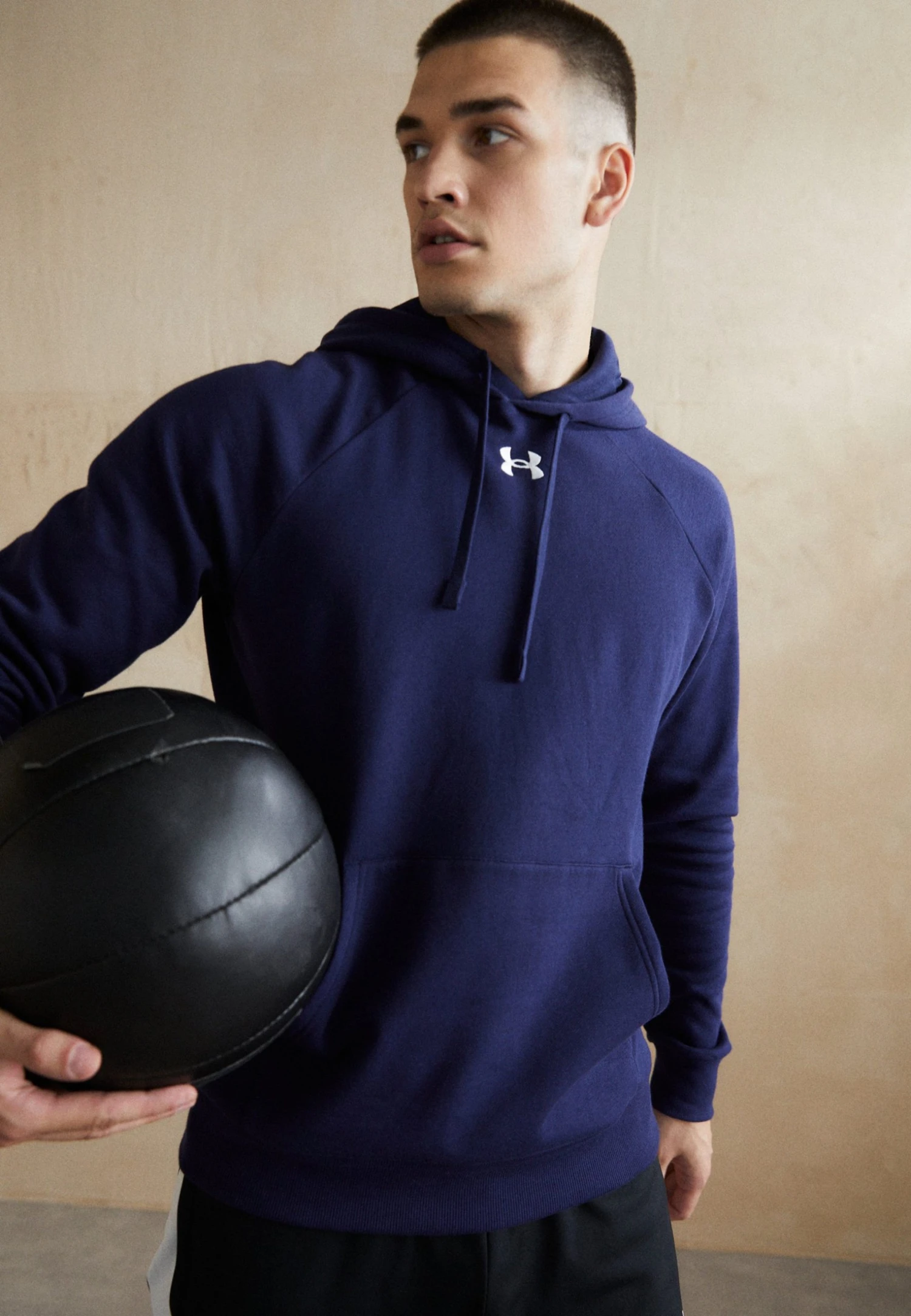 Under Armour Rival Hoodie - Hoodie - Midnight Navy/White 3 Under Armour Rival Hoodie - Hoodie - Midnight Navy/White