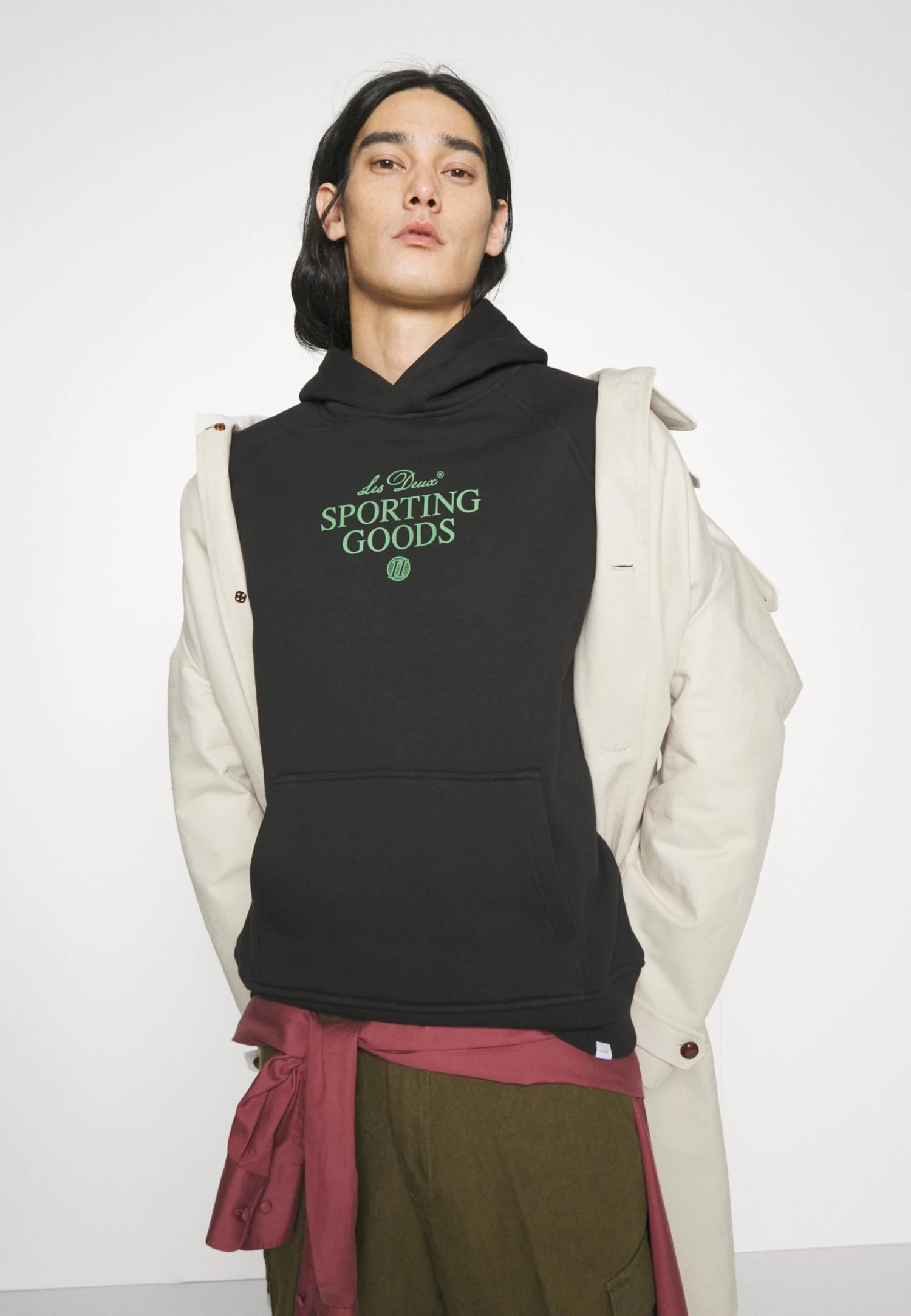 Les Deux Sporting Goods Hoodie - Sweatshirt - Black/Vineyard Green 6 Les Deux Sporting Goods Hoodie - Sweatshirt - Black/Vineyard Green - Bilde 4