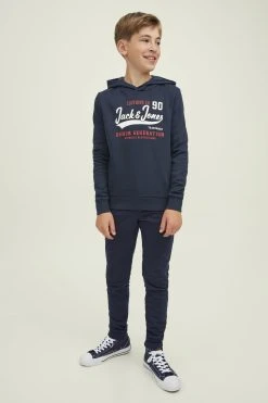Jack & Jones Junior Elogo- Hoodie - Navy Blazer